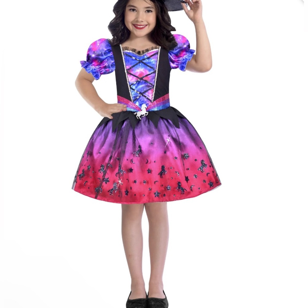 UNICORN Witch costume dress Toddler girl sz 6/6X